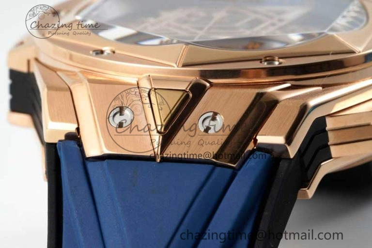 Sophisticated Big Bang Sang Bleu II Chrono RG BBF Best Edition Blue Dial on Blue Gummy Strap A 6751
