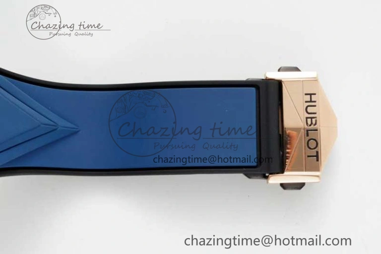 Sophisticated Big Bang Sang Bleu II Chrono RG BBF Best Edition Blue Dial on Blue Gummy Strap A 6751