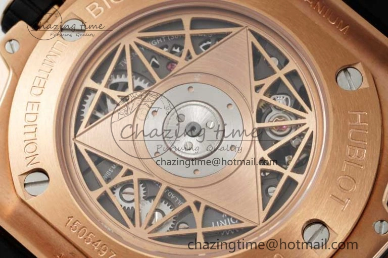 Sophisticated Big Bang Sang Bleu II Chrono RG BBF Best Edition Blue Dial on Blue Gummy Strap A 6751