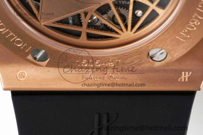 Sophisticated Big Bang Sang Bleu II Chrono RG BBF Best Edition Blue Dial on Blue Gummy Strap A 6751
