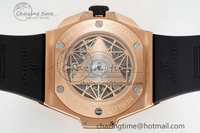Sophisticated Big Bang Sang Bleu II Chrono RG BBF Best Edition Blue Dial on Blue Gummy Strap A 6751