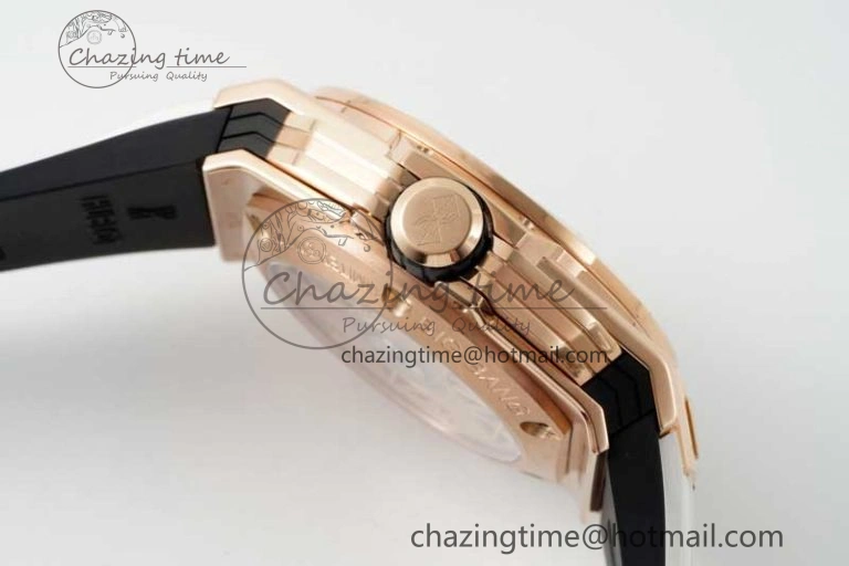 GoodFit Big Bang Sang Bleu II Chrono RG BBF Best Edition White Dial on White Gummy Strap A 6755
