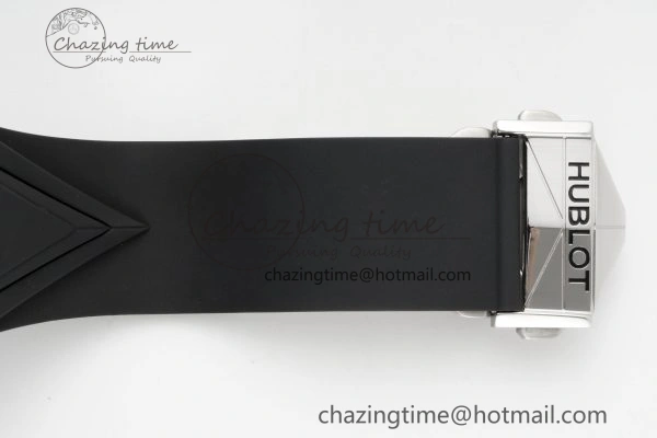 Youthful Big Bang Sang Bleu II Chrono SS BBF Best Edition Black Dial on Black Gummy Strap A 6749