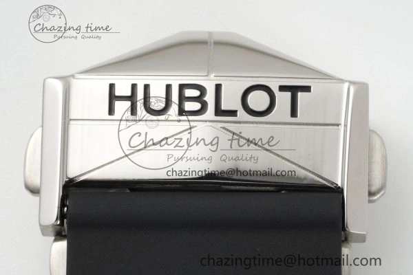 Youthful Big Bang Sang Bleu II Chrono SS BBF Best Edition Black Dial on Black Gummy Strap A 6749