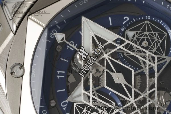 Premium Big Bang Sang Bleu II Chrono SS BBF Best Edition Blue Dial on Blue Gummy Strap A 6752