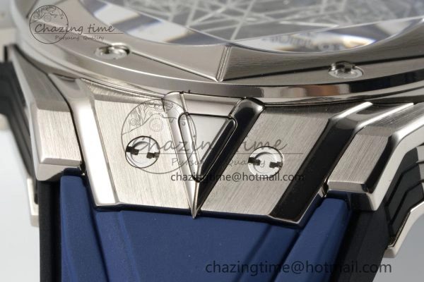 Premium Big Bang Sang Bleu II Chrono SS BBF Best Edition Blue Dial on Blue Gummy Strap A 6752