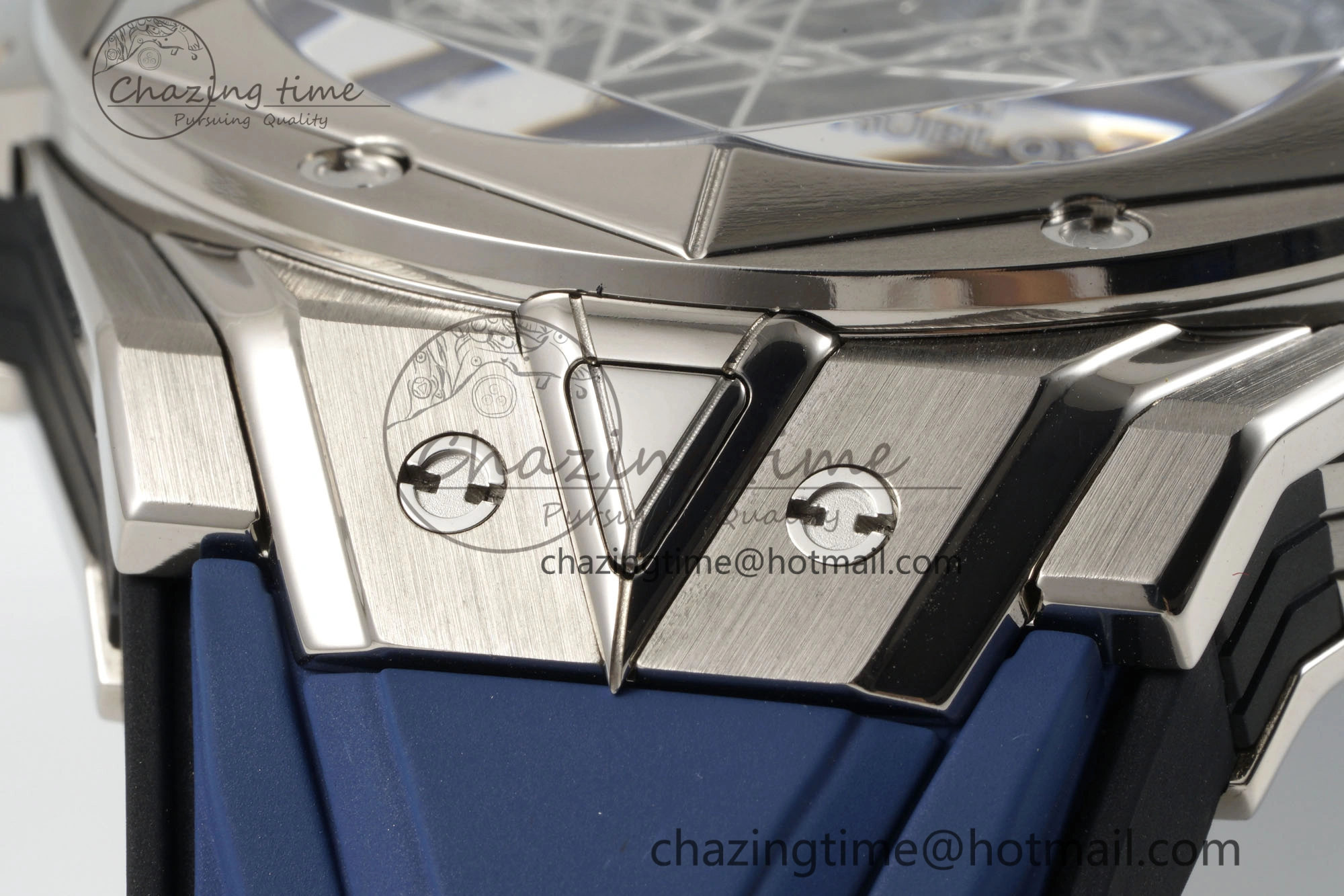 Premium Big Bang Sang Bleu II Chrono SS BBF Best Edition Blue Dial on Blue Gummy Strap A 6752