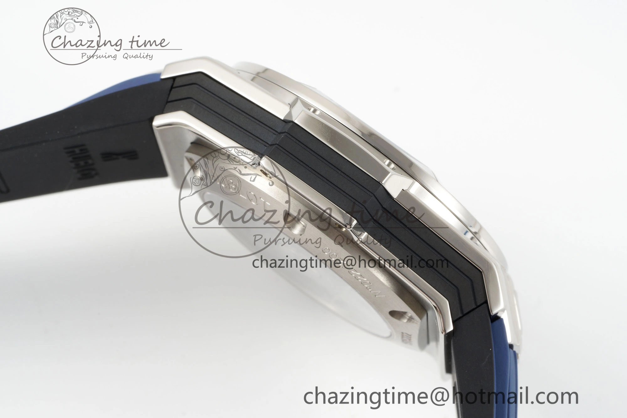 Premium Big Bang Sang Bleu II Chrono SS BBF Best Edition Blue Dial on Blue Gummy Strap A 6752