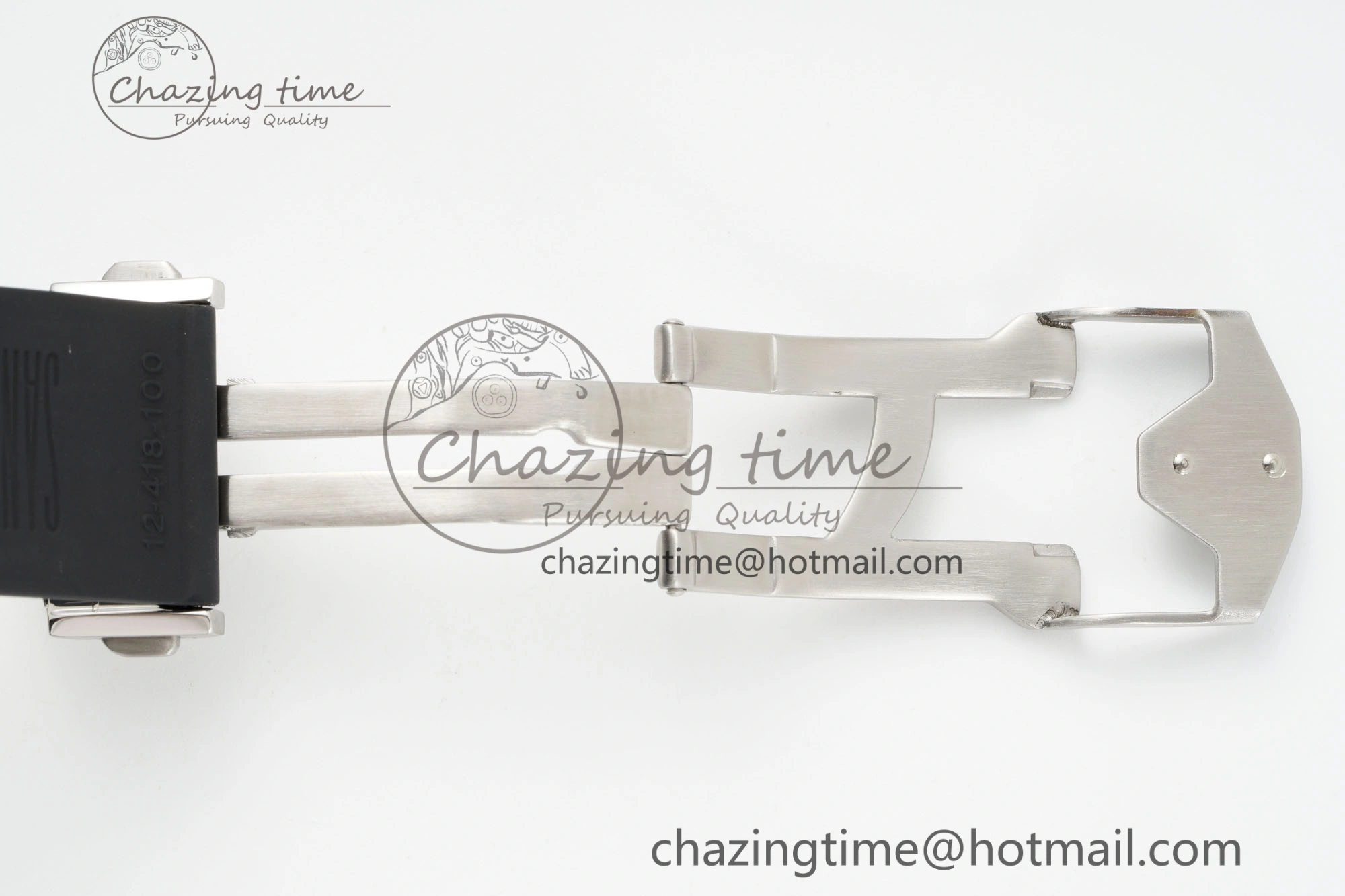 GoodFit Big Bang Sang Bleu II Chrono SS BBF Best Edition White Dial on White Gummy Strap A 6750