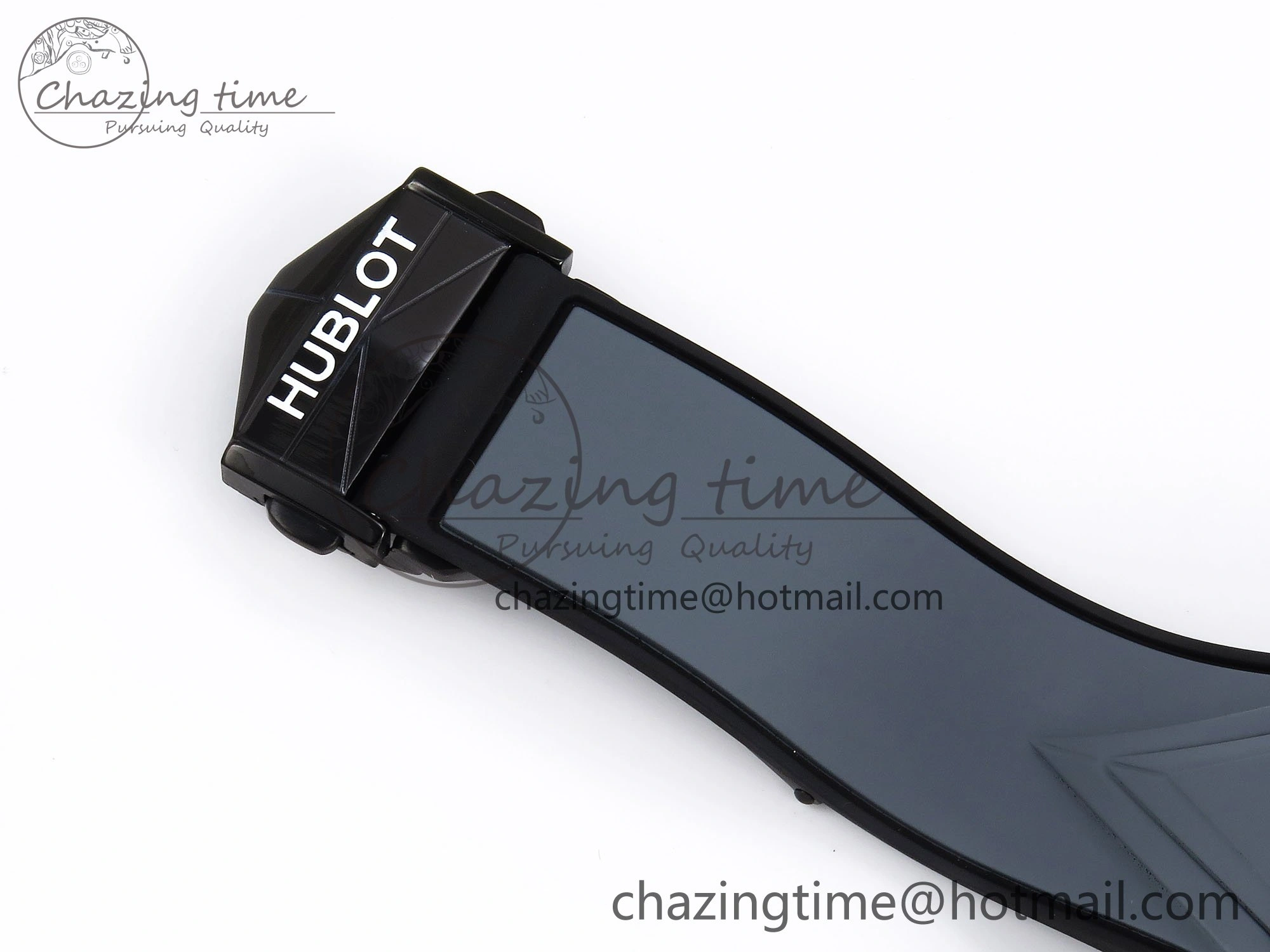 Big Bang Sang Bleu II Gray Ceramic BBF Best Edition on Gray Rubber Strap A Original 6729