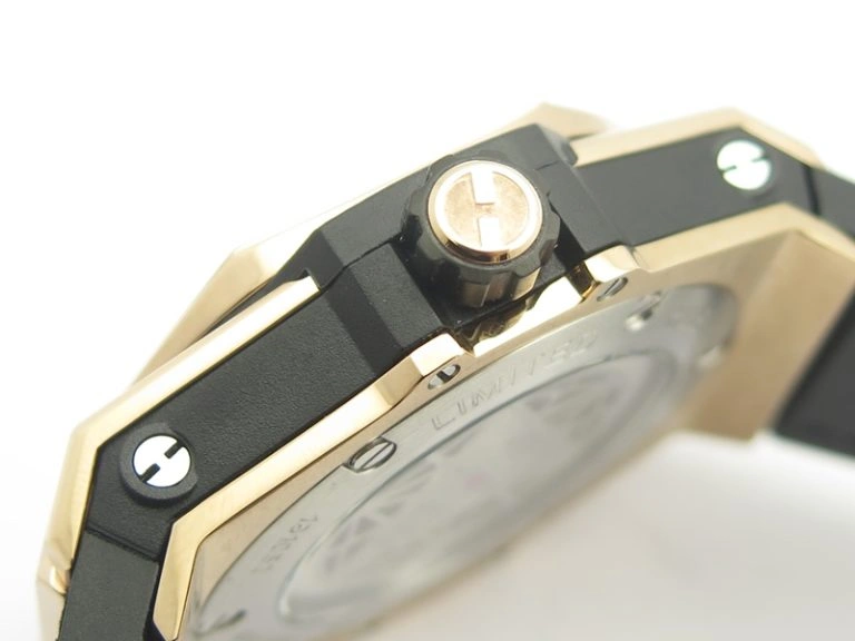 Big Bang Sang Bleu RG TMF 1:1 Best Edition Skeletonal Dial On Gummy Strap Asian HB Fashionable 6898
