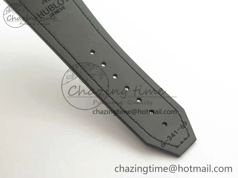 Cozy Big Bang Sang Bleu SS TMF 1:1 Best Edition Skeletonal Dial On Gummy Strap Asian HB 6902