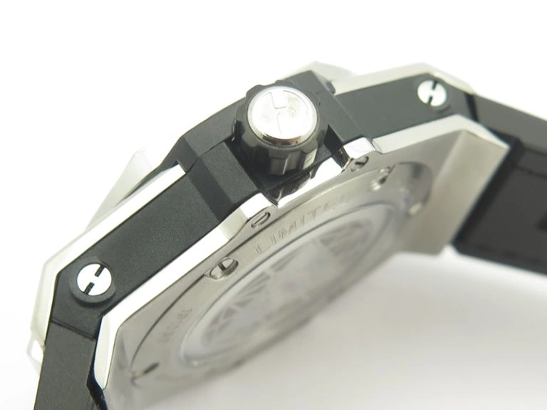 Cozy Big Bang Sang Bleu SS TMF 1:1 Best Edition Skeletonal Dial On Gummy Strap Asian HB 6902