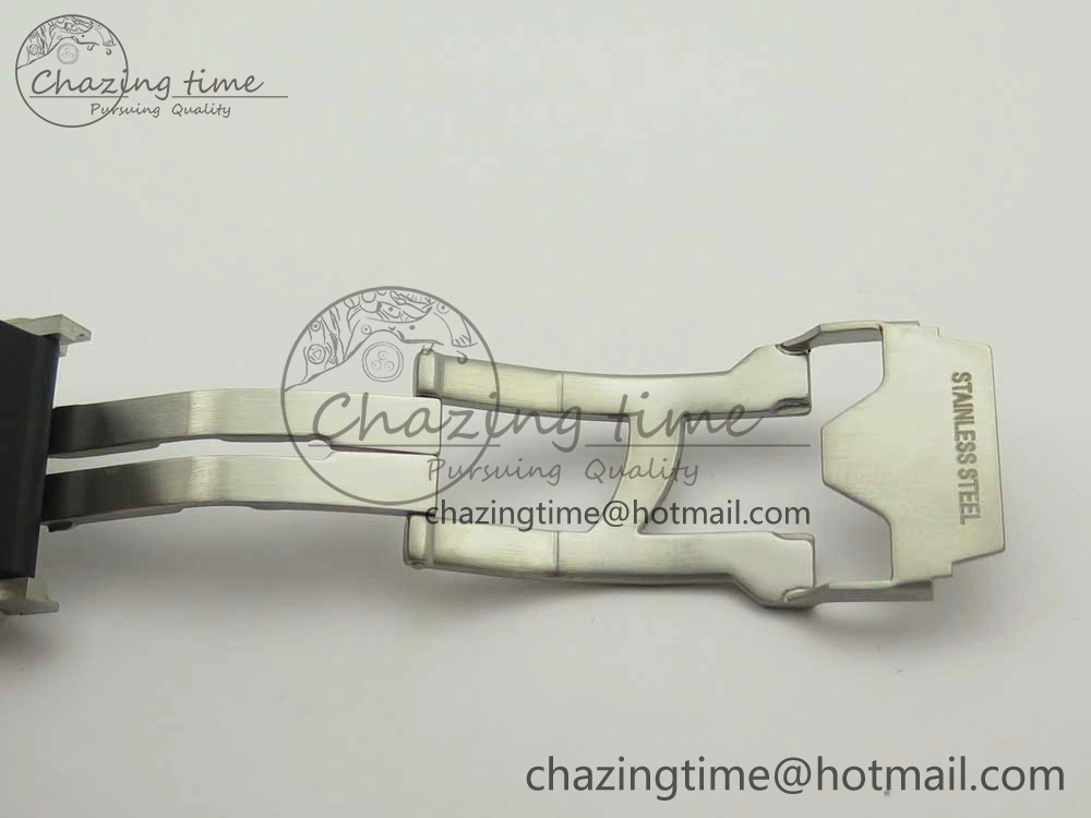 BestValue Big Bang Sang Bleu SS TMF 1:1 Best Edition White Skeletonal Dial On White Gummy Strap Asian HB 6860