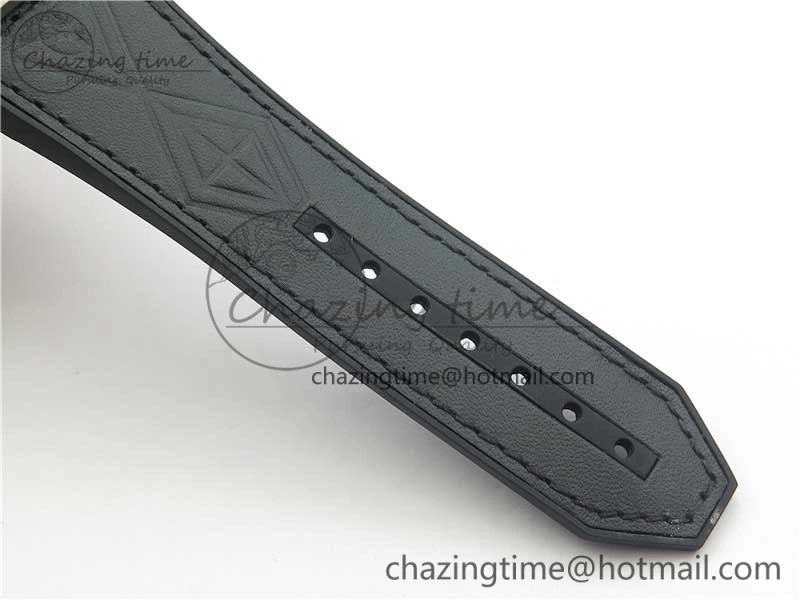 Big Bang Sang Bleu Ti WWF 1:1 Best Edition Black Skeletonal Dial On Black Gummy Strap Asian HB OnTrend 6833
