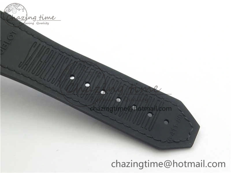 Big Bang Sang Bleu Ti WWF 1:1 Best Edition Black Skeletonal Dial On Black Gummy Strap Asian HB OnTrend 6833