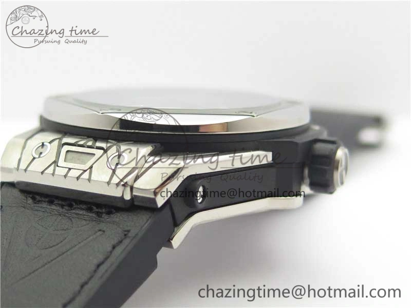 Big Bang Sang Bleu Ti WWF 1:1 Best Edition Black Skeletonal Dial On Black Gummy Strap Asian HB OnTrend 6833