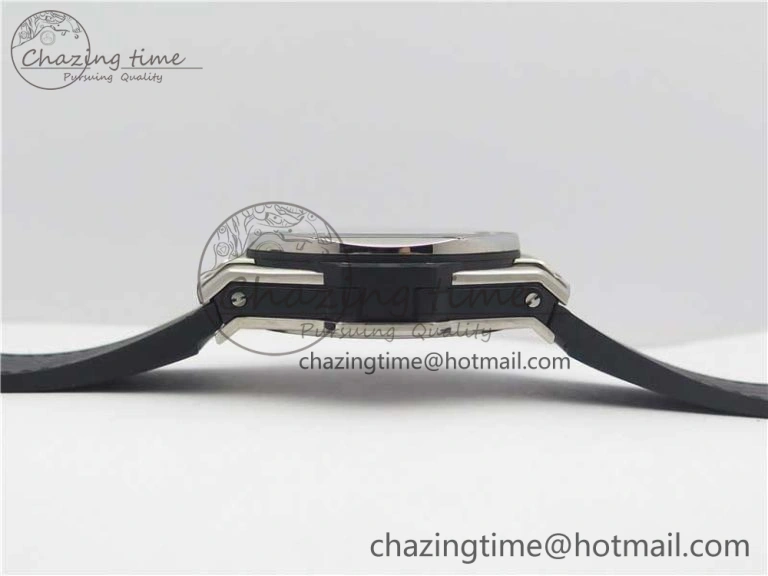 Big Bang Sang Bleu Ti WWF 1:1 Best Edition Black Skeletonal Dial On Black Gummy Strap Asian HB OnTrend 6833