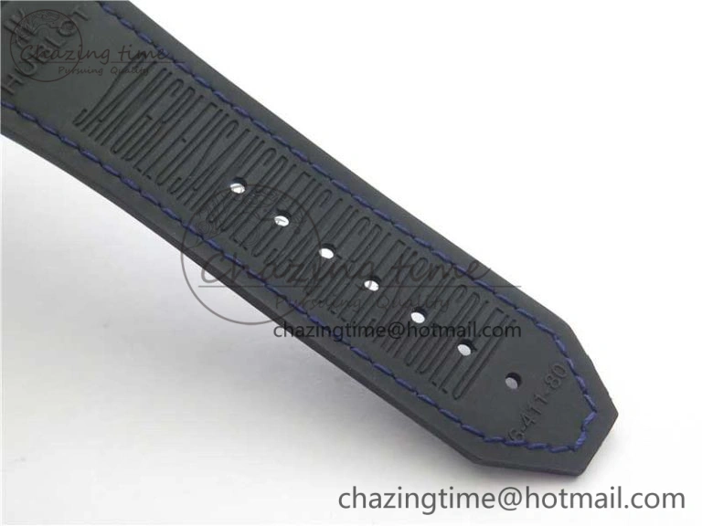 EasyCare Big Bang Sang Bleu Ti WWF 1:1 Best Edition Blue Skeletonal Dial On Blue Gummy Strap Asian HB 6836