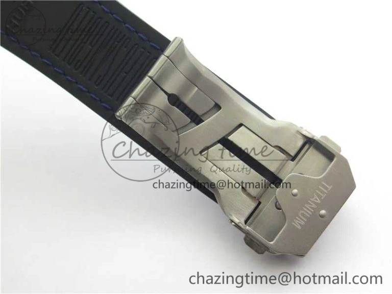 EasyCare Big Bang Sang Bleu Ti WWF 1:1 Best Edition Blue Skeletonal Dial On Blue Gummy Strap Asian HB 6836