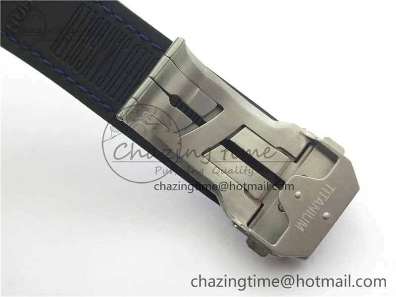 EasyCare Big Bang Sang Bleu Ti WWF 1:1 Best Edition Blue Skeletonal Dial On Blue Gummy Strap Asian HB 6836