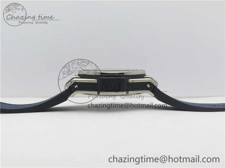 EasyCare Big Bang Sang Bleu Ti WWF 1:1 Best Edition Blue Skeletonal Dial On Blue Gummy Strap Asian HB 6836