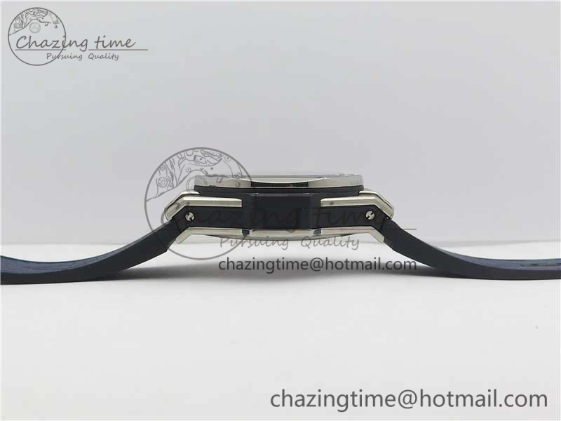 EasyCare Big Bang Sang Bleu Ti WWF 1:1 Best Edition Blue Skeletonal Dial On Blue Gummy Strap Asian HB 6836