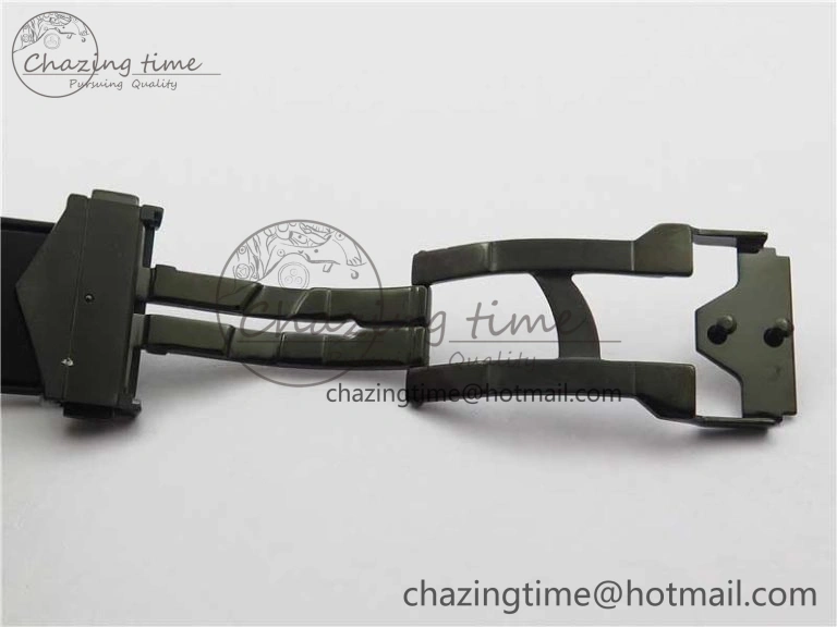 Contemporary Big Bang Sang Bleu chrono DLC B50 Black Skeletonal Dial On Rubber Strap Asian 6795