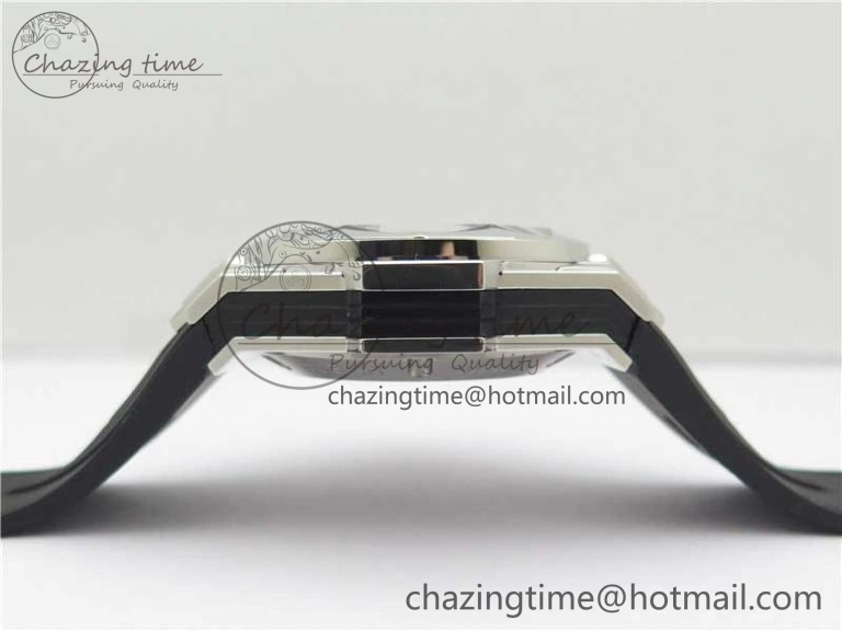 Effortless Big Bang Sang Bleu chrono SS B50 Black Skeletonal Dial On Rubber Strap Asian 6798
