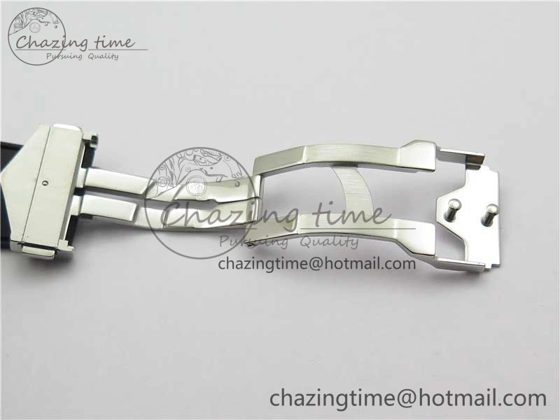 Contemporary Big Bang Sang Bleu chrono SS B50 White Skeletonal Dial On Gummy Strap Asian 6799