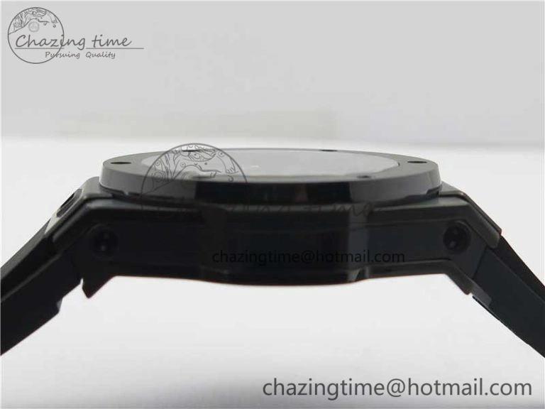 FashionForward Big Bang Tourbillon King 45mm PVD MJF Best Edition Skeleton Dial on Black Rubber Strap 6830
