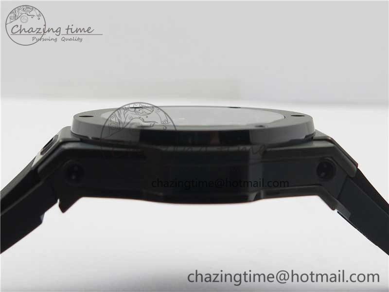 FashionForward Big Bang Tourbillon King 45mm PVD MJF Best Edition Skeleton Dial on Black Rubber Strap 6830