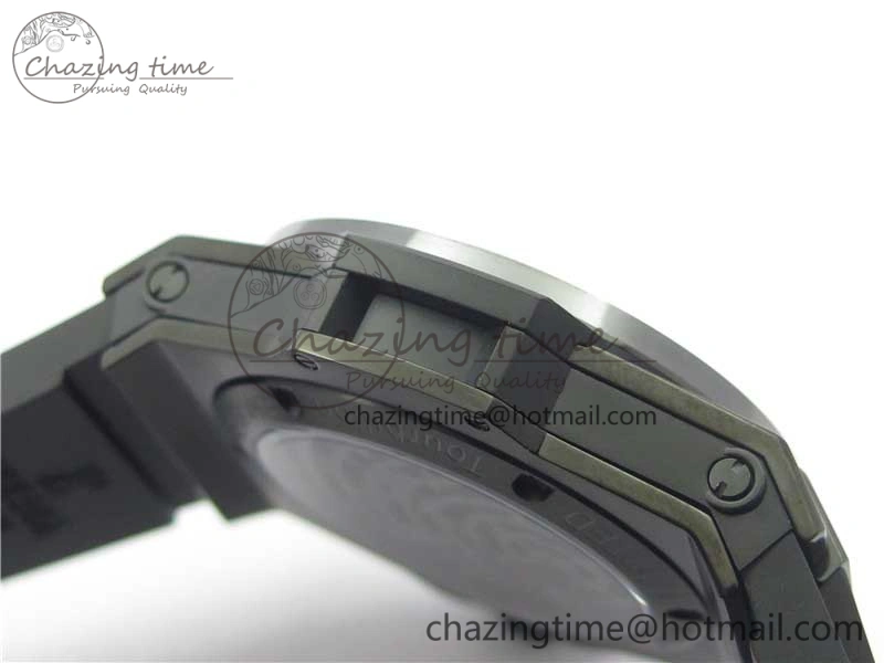 FashionForward Big Bang Tourbillon King 45mm PVD MJF Best Edition Skeleton Dial on Black Rubber Strap 6830