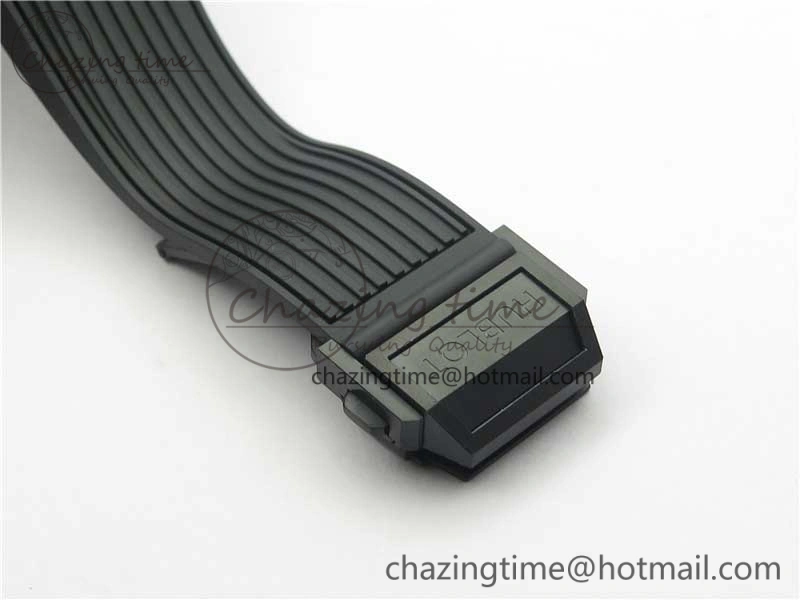FashionForward Big Bang Tourbillon King 45mm PVD MJF Best Edition Skeleton Dial on Black Rubber Strap 6830