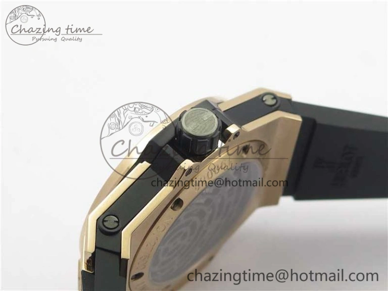 Big Bang Tourbillon King 45mm RG MJF Best Edition Skeleton Dial on Black Rubber Strap Trendy 6834