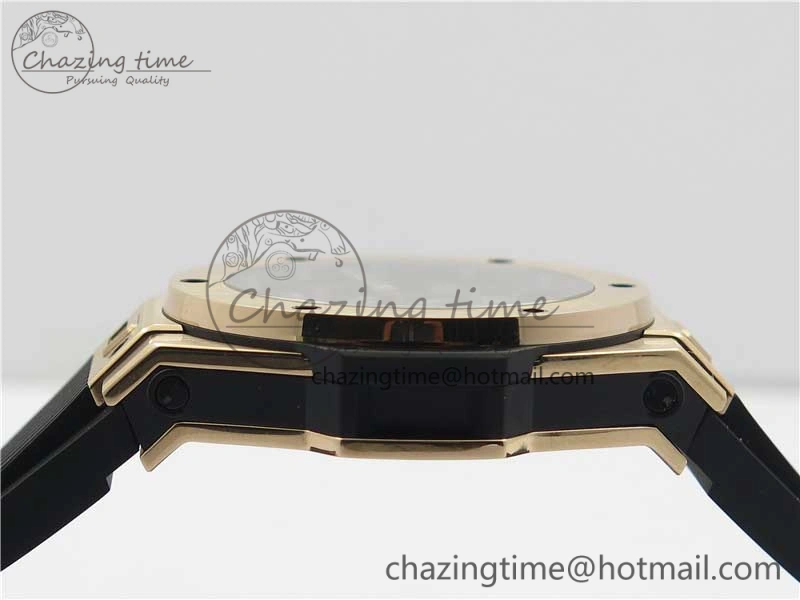 Big Bang Tourbillon King 45mm RG MJF Best Edition Skeleton Dial on Black Rubber Strap Trendy 6834
