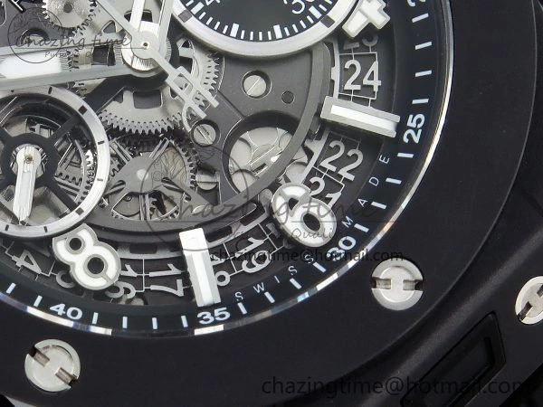StreetReady Big Bang Unico 42mm Black Ceramic BBF 1:1 Best Edition Skeleton Dial on Black Rubber Strap A1280 V 6724