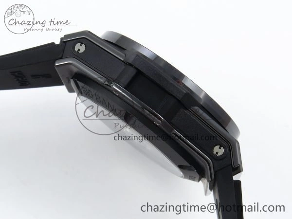 StreetReady Big Bang Unico 42mm Black Ceramic BBF 1:1 Best Edition Skeleton Dial on Black Rubber Strap A1280 V 6724