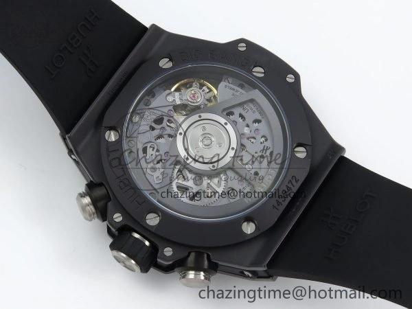 StreetReady Big Bang Unico 42mm Black Ceramic BBF 1:1 Best Edition Skeleton Dial on Black Rubber Strap A1280 V 6724