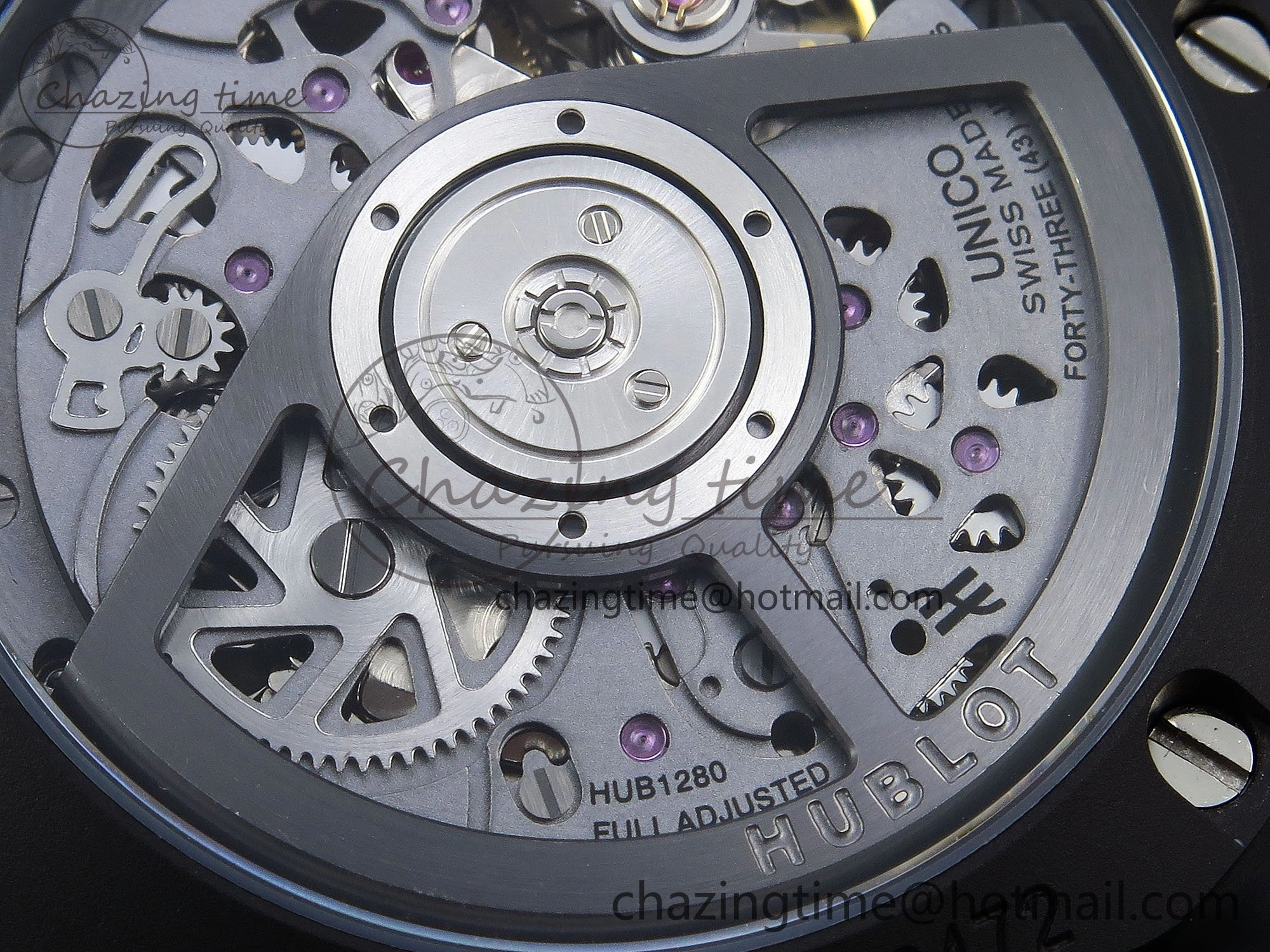 StreetReady Big Bang Unico 42mm Black Ceramic BBF 1:1 Best Edition Skeleton Dial on Black Rubber Strap A1280 V 6724