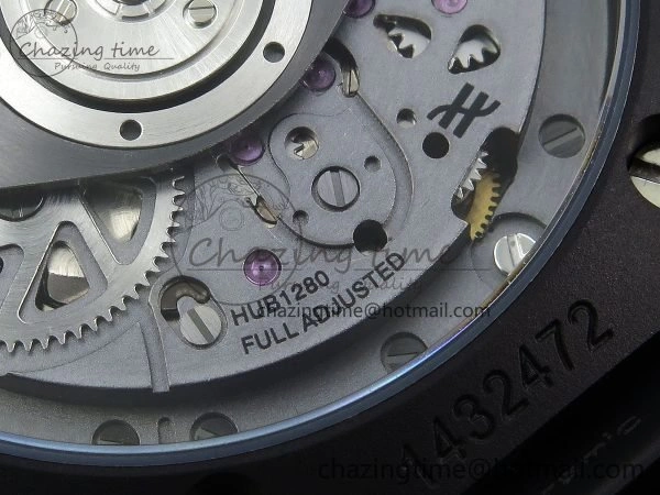StreetReady Big Bang Unico 42mm Black Ceramic BBF 1:1 Best Edition Skeleton Dial on Black Rubber Strap A1280 V 6724