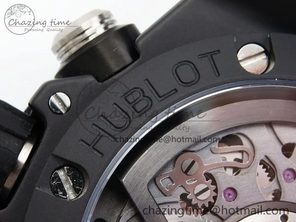 StreetReady Big Bang Unico 42mm Black Ceramic BBF 1:1 Best Edition Skeleton Dial on Black Rubber Strap A1280 V 6724