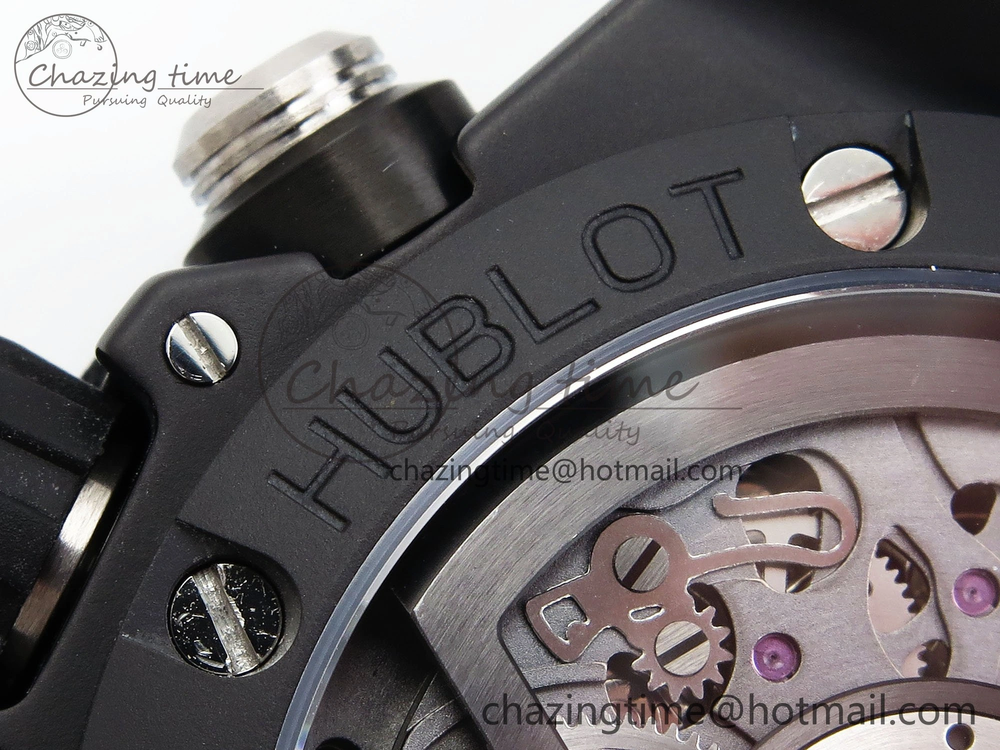 StreetReady Big Bang Unico 42mm Black Ceramic BBF 1:1 Best Edition Skeleton Dial on Black Rubber Strap A1280 V 6724