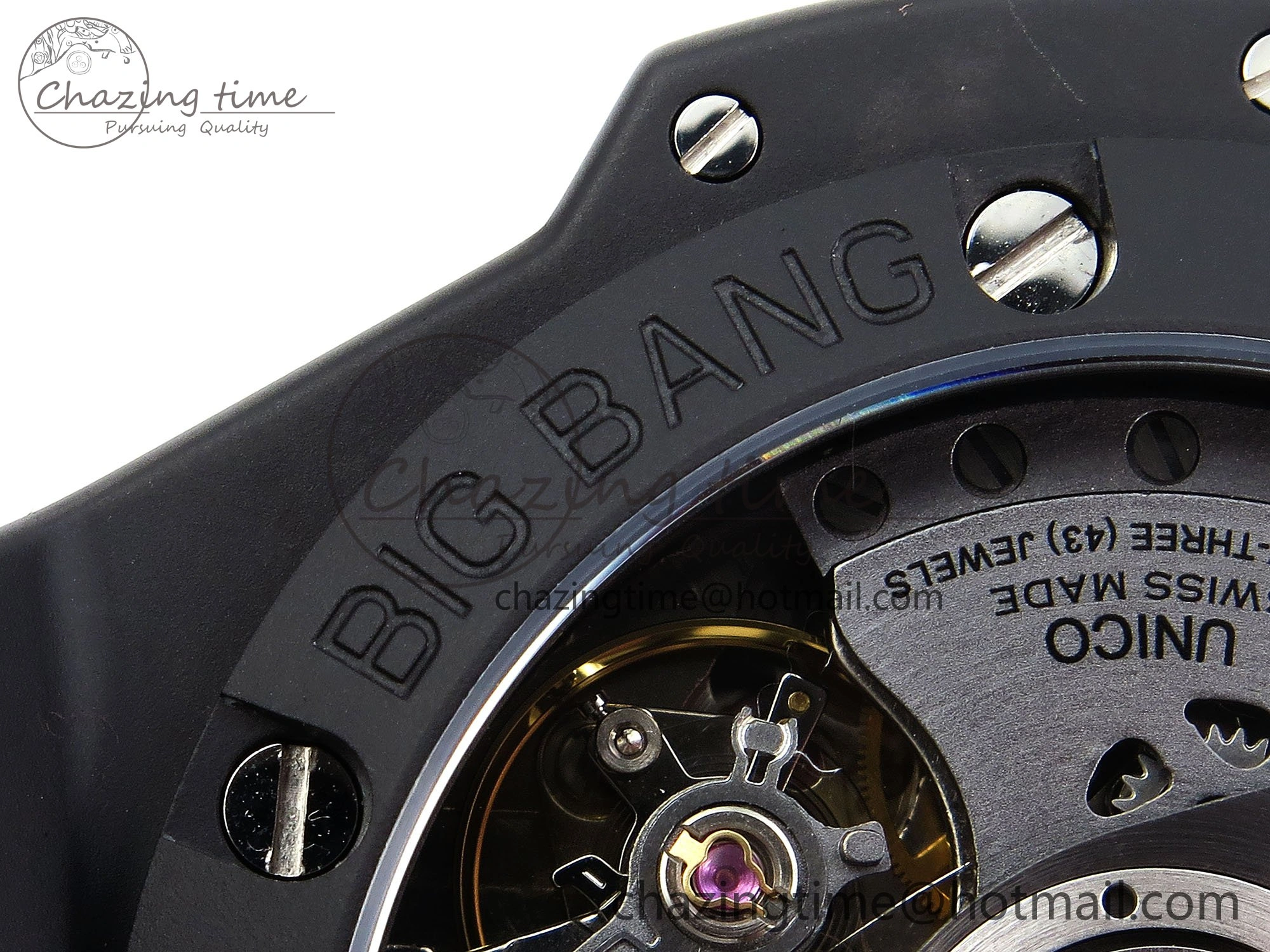 StreetReady Big Bang Unico 42mm Black Ceramic BBF 1:1 Best Edition Skeleton Dial on Black Rubber Strap A1280 V 6724