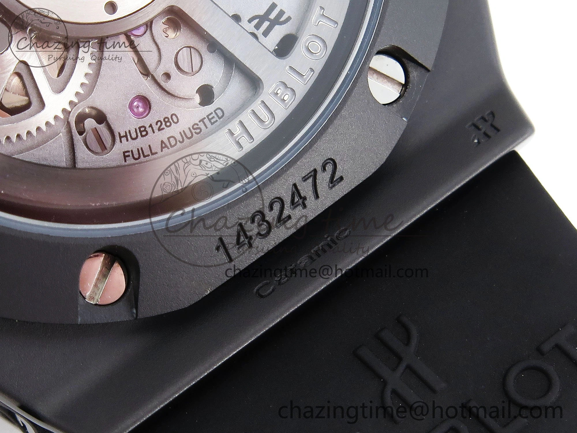 StreetReady Big Bang Unico 42mm Black Ceramic BBF 1:1 Best Edition Skeleton Dial on Black Rubber Strap A1280 V 6724