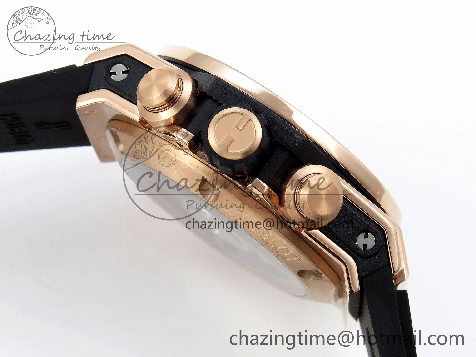 Big Bang Unico 42mm RG BBF 1:1 Best Edition Skeleton Dial on Black Rubber Strap A1280 V ModernLook 6730