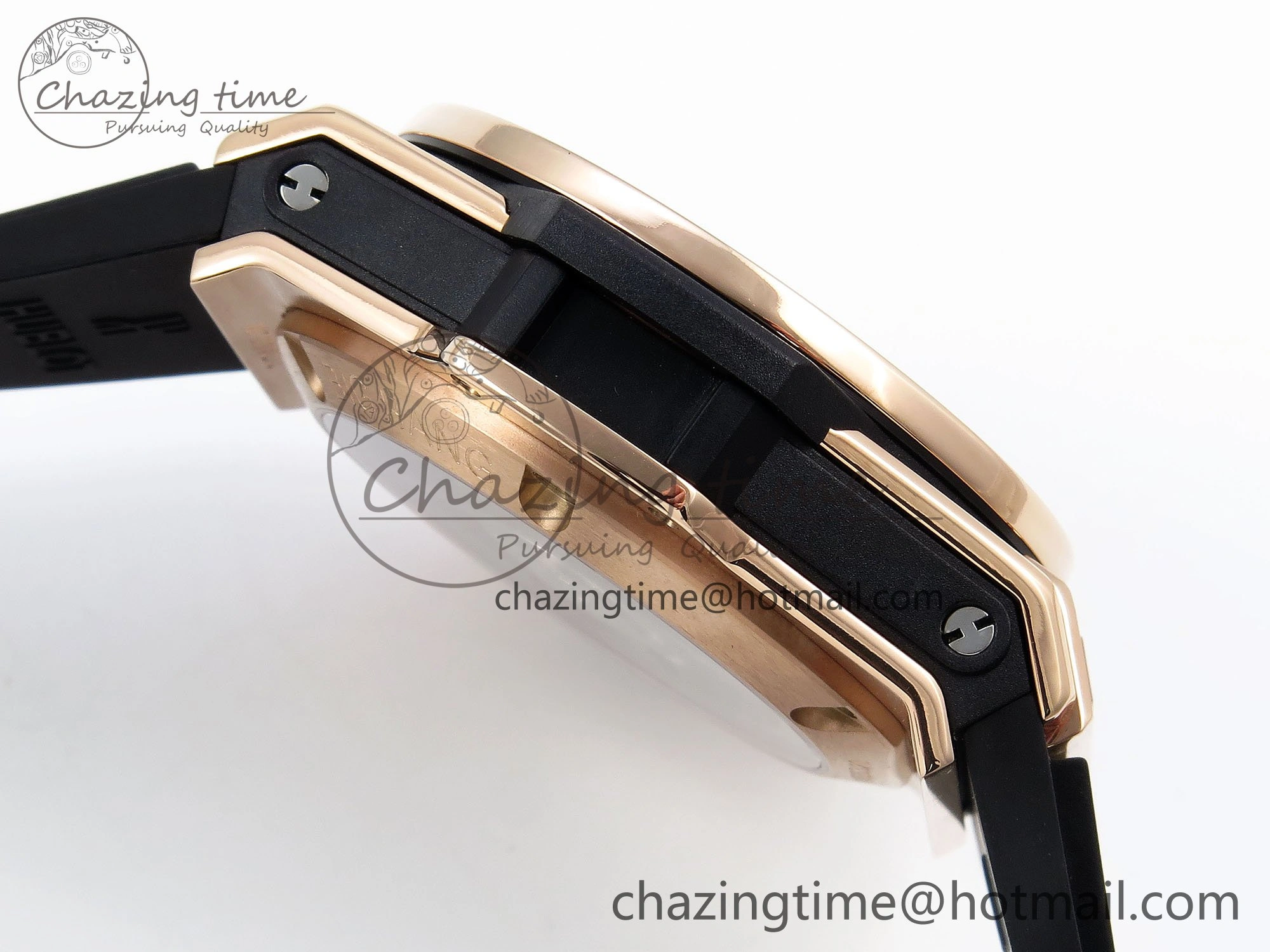 Big Bang Unico 42mm RG BBF 1:1 Best Edition Skeleton Dial on Black Rubber Strap A1280 V ModernLook 6730