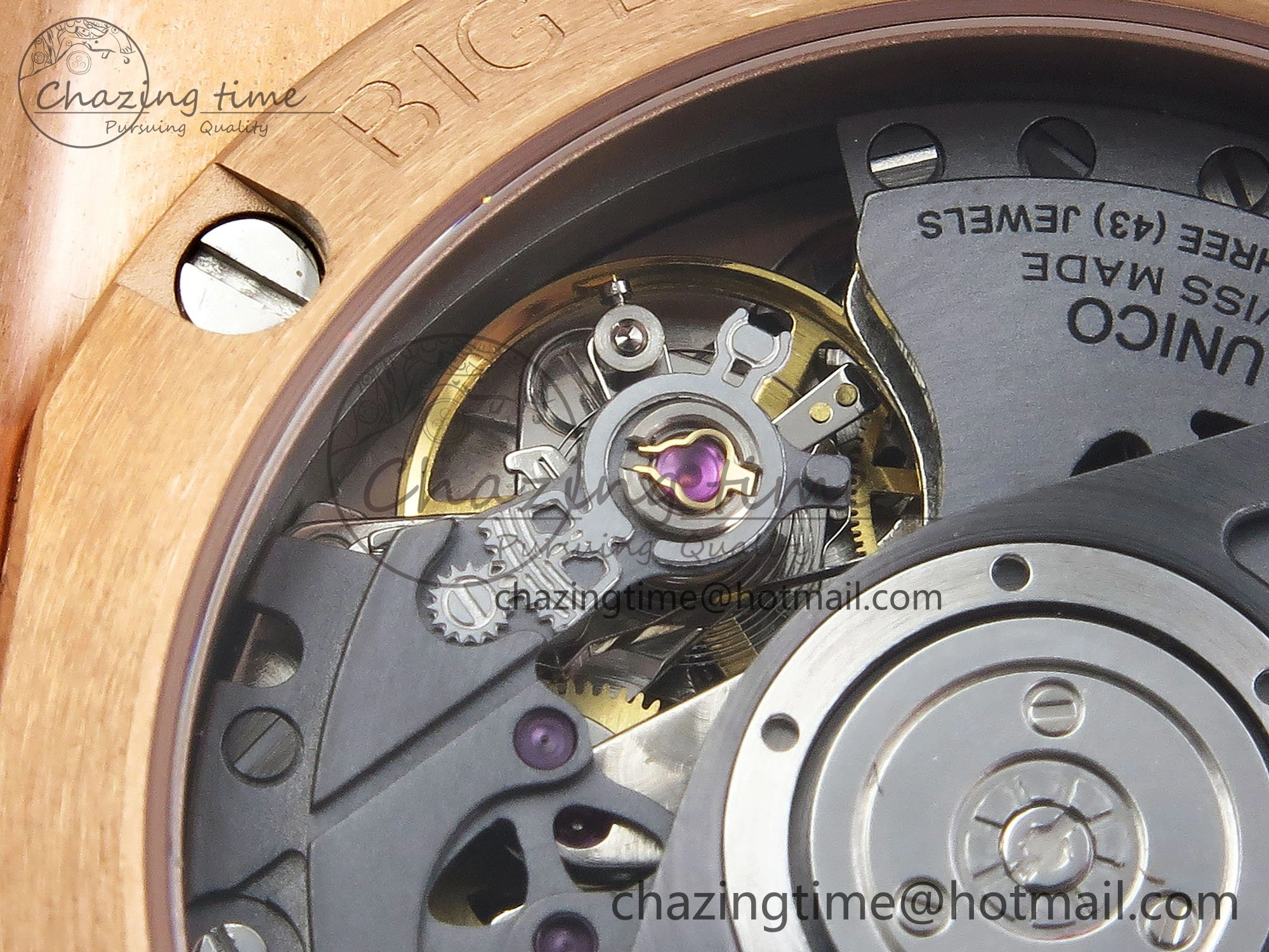 Big Bang Unico 42mm RG BBF 1:1 Best Edition Skeleton Dial on Black Rubber Strap A1280 V ModernLook 6730
