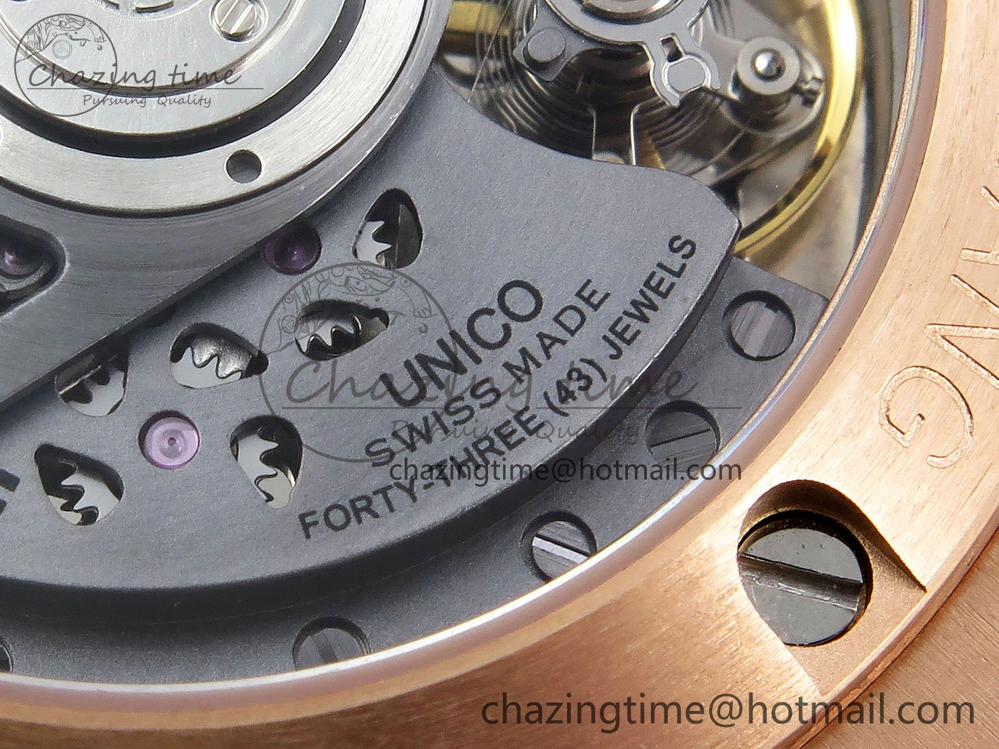Big Bang Unico 42mm RG BBF 1:1 Best Edition Skeleton Dial on Black Rubber Strap A1280 V ModernLook 6730