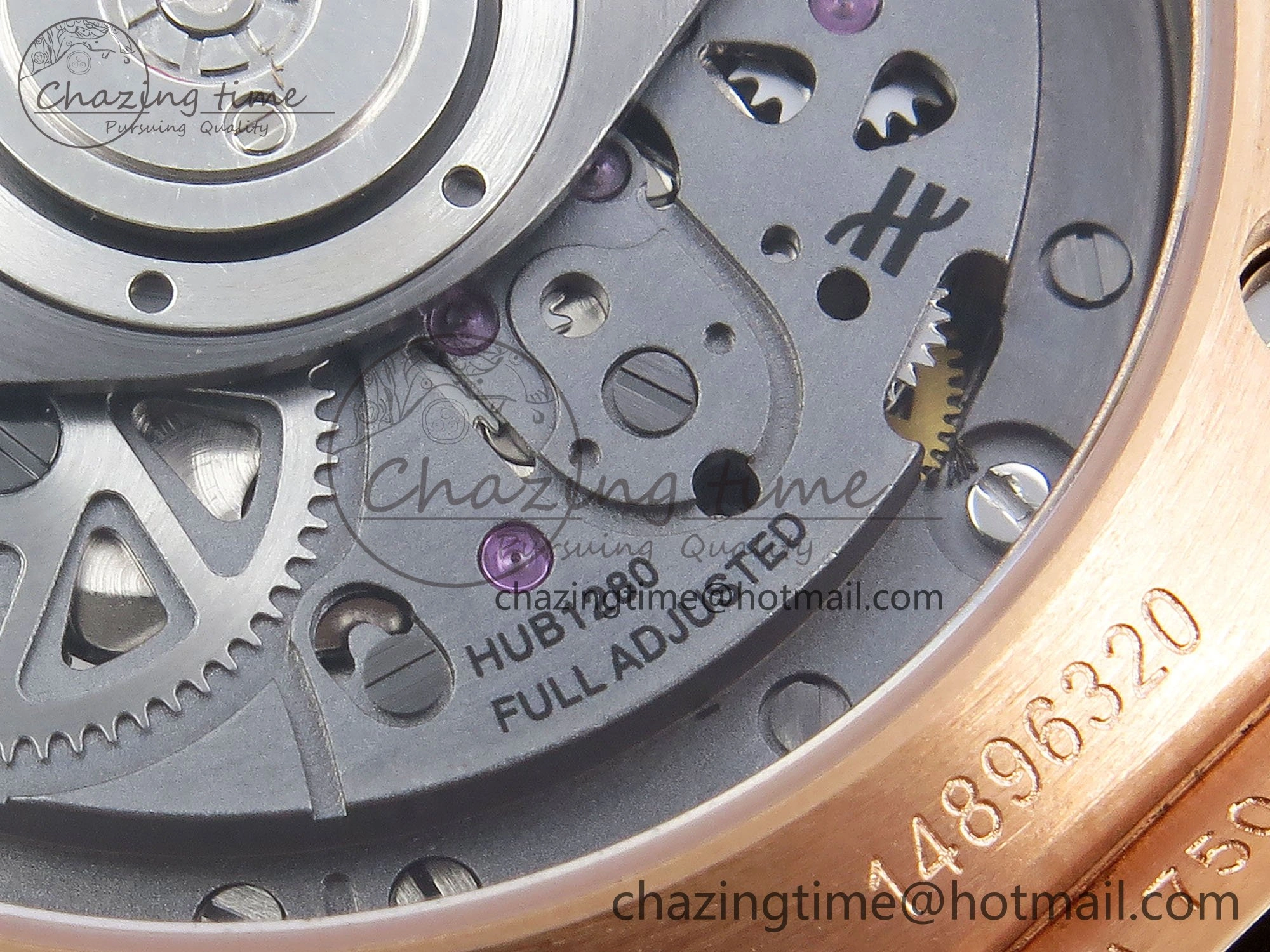 Big Bang Unico 42mm RG BBF 1:1 Best Edition Skeleton Dial on Black Rubber Strap A1280 V ModernLook 6730